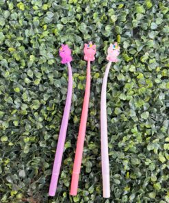 Lapicera Flexible x3 - Unicornio
