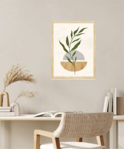 Alternative view of Cuadro Hojas Verdes 20*30