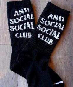 Medias 3/4 - Anti Social (Negra)