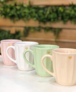 Taza Ocampo con corazon dorado