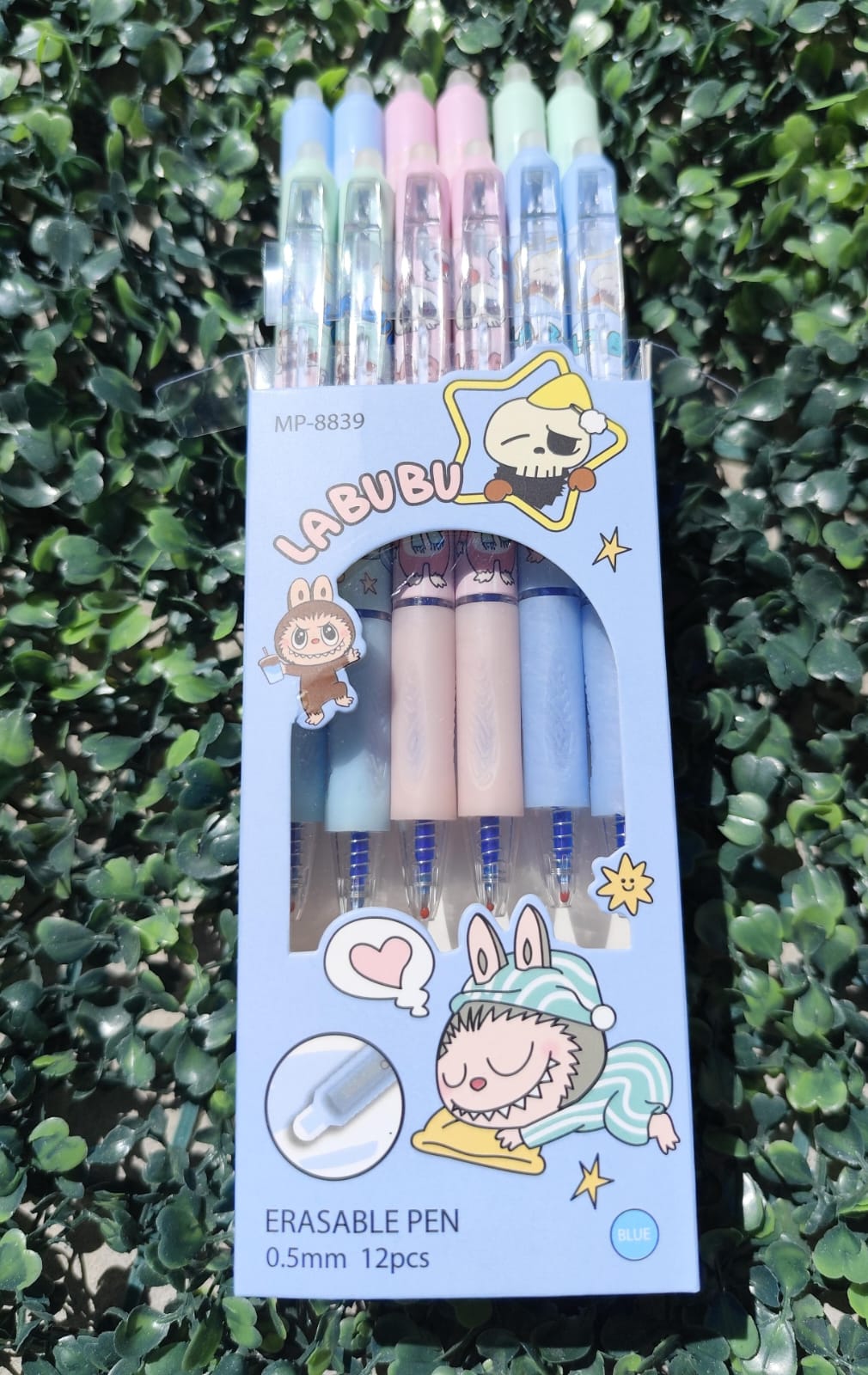 Lapiceras Borrables Labubu x12