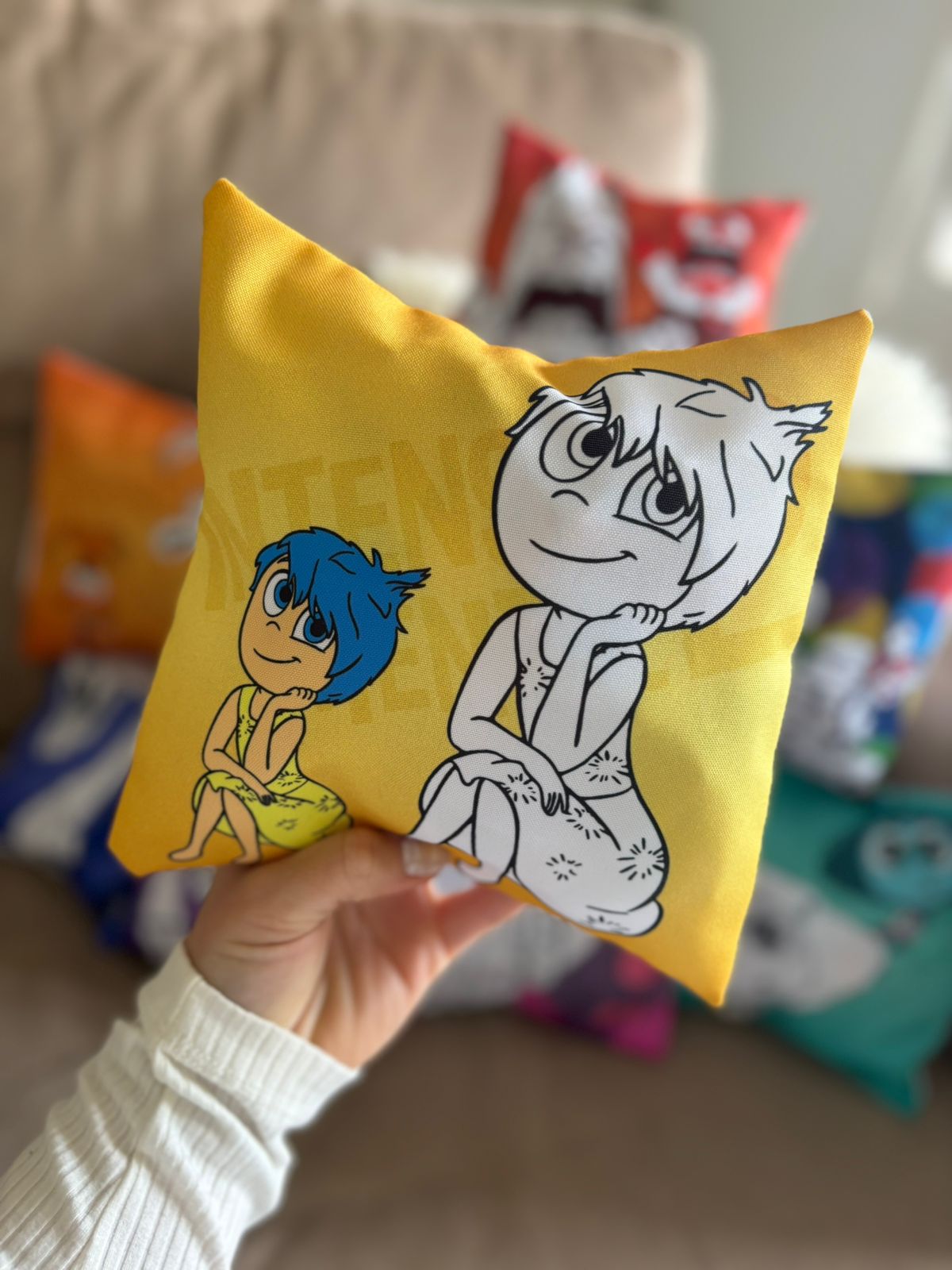 Mini Almohadon para Colorear- INTENSAMENTE - Imagen 5