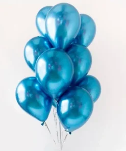 5 Globos Chrome 12"