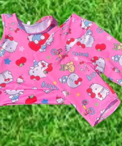 Alternative view of Conjunto Top + Biker - Hello Kitty