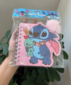 Cuaderno Stitch con Pompon
