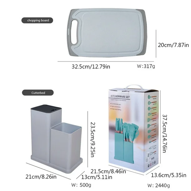 Set utensillos + tabla de picar - 19 piezas - Imagen 6