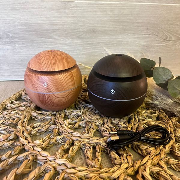 Humidificador - Simil madera - Redondo