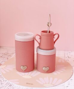 Set de Tarros Premium con Mate - CACHITA Rosa Viejo