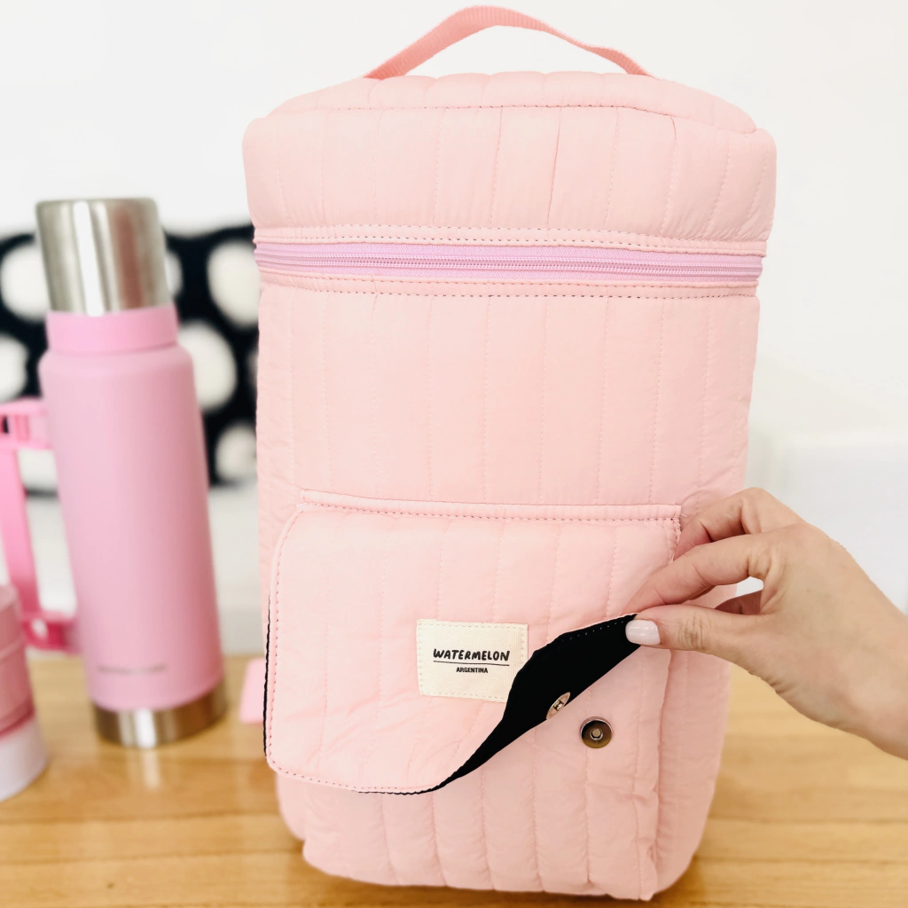 Bolso Matero Matelasse - Rosa