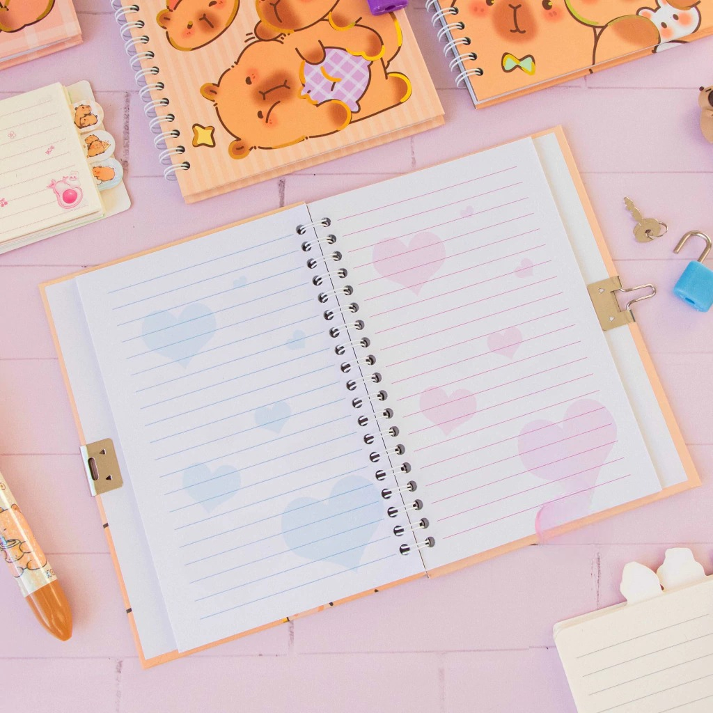 Diario Intimo Capybara con Candado - Imagen 3