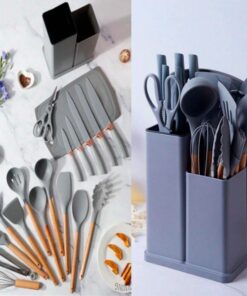 Set utensillos + tabla de picar - 19 piezas