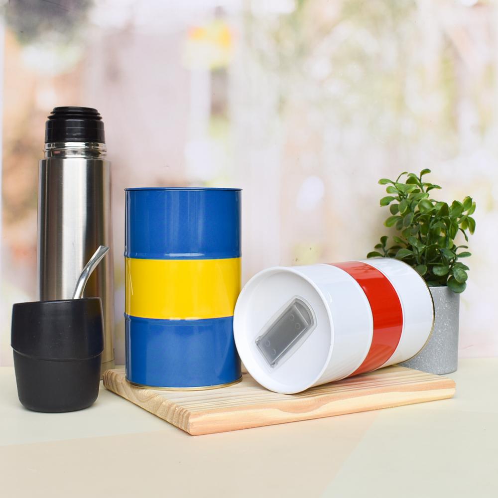 Lata Yerbera Tambo Boca/River