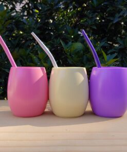 Alternative view of Mate Barril con bombilla de aluminio