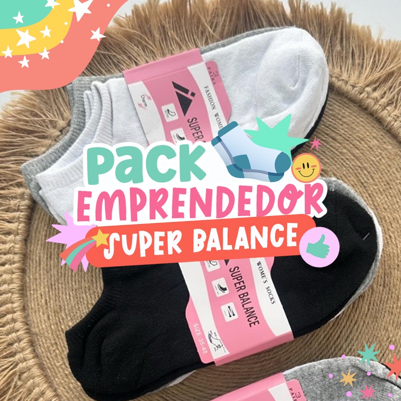 PACK EMPRENDEDOR 1- 12 Pares de Medias  - Super Balance - Promo Unisex