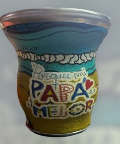 Alternative view of Mate Vidrio Forrado + Bombilla - Dia del Padre