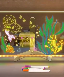 Pizarra Acrilica LED Con Soporte