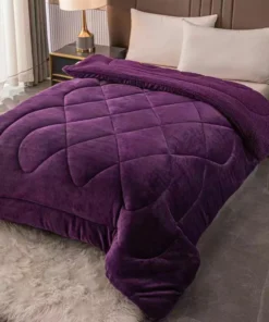 Edredon City Blanco TWIN - Violeta