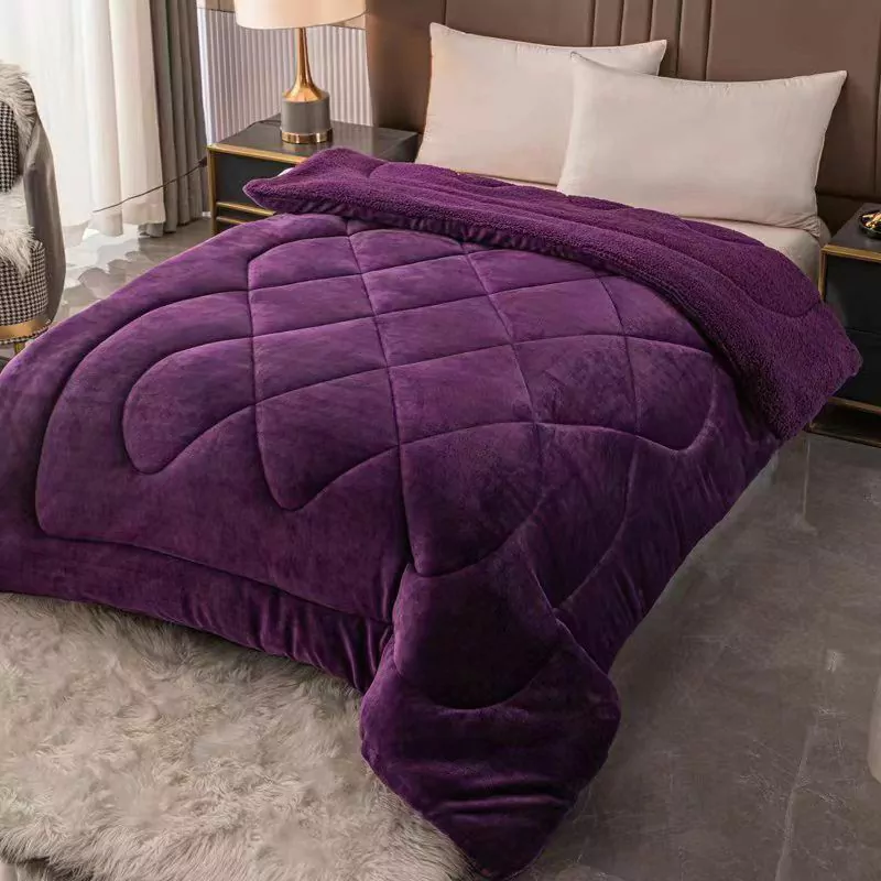 Edredon City Blanco TWIN - Violeta