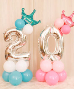 Numero + Globos colores