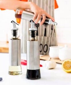 Set Aceitera y Vinagrera Vidrio 3 pcs