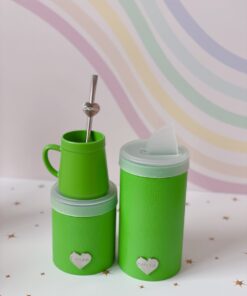 Set de Tarros Premium con Mate - CACHITA Verde Del Momento