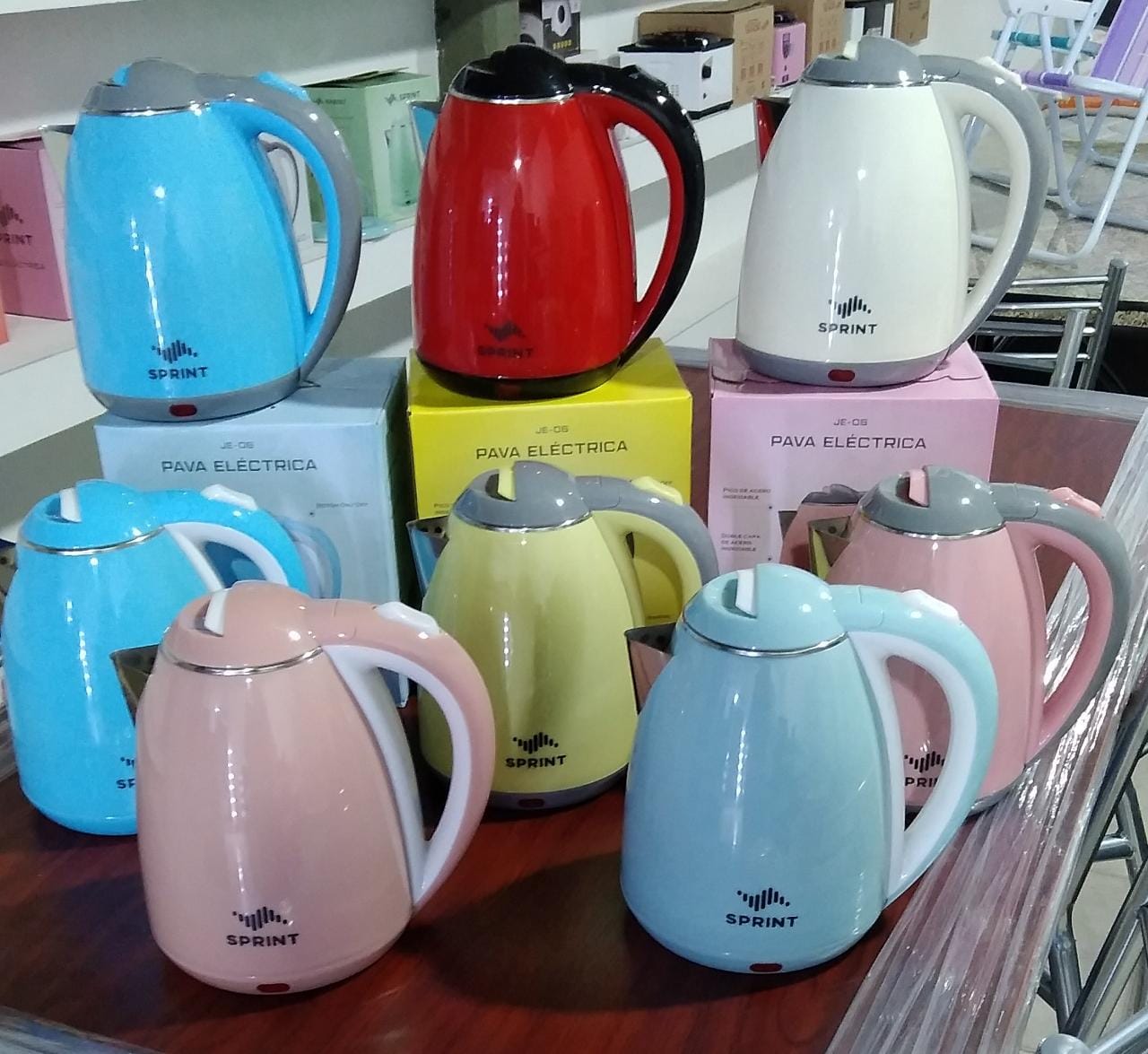 Pava Electrica Colores