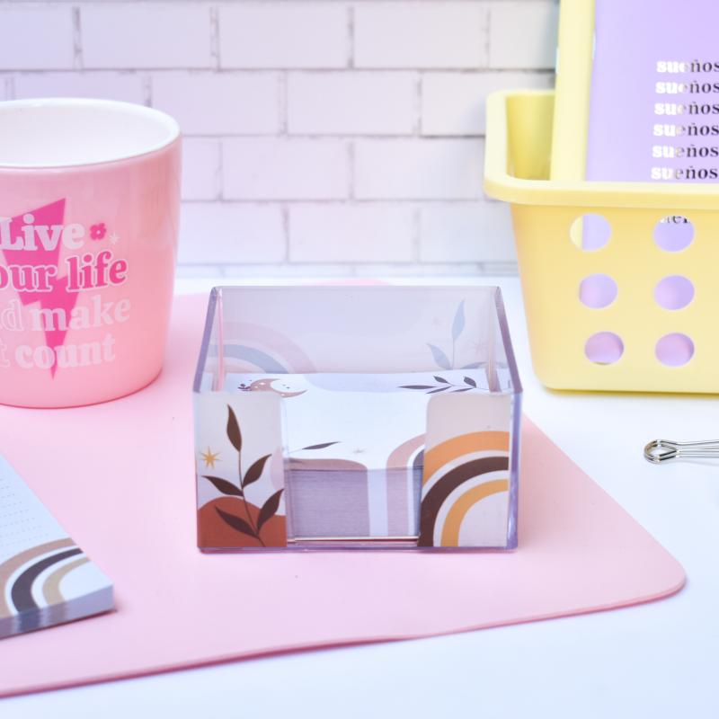 Taco Acrilico + hojas