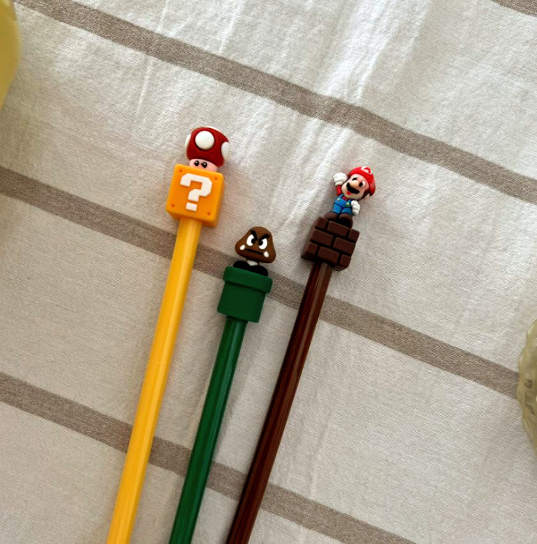 Lapiceras Mario Bros x6 - Imagen 2