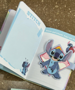 Alternative view of Libreta con broche Iman - Stitch