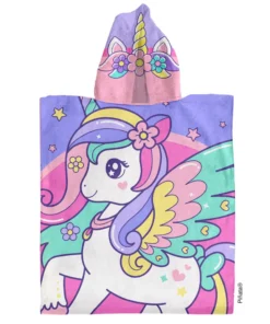 Alternative view of Poncho Piñata - Unicornio
