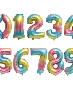 Alternative view of 5 Globos Numeros - 16'' Multicolor