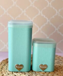 Set de Tarros CUADRADOS + MATE - Esmeralda