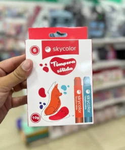 Tempera Solida x6 Fluo - Skycolor