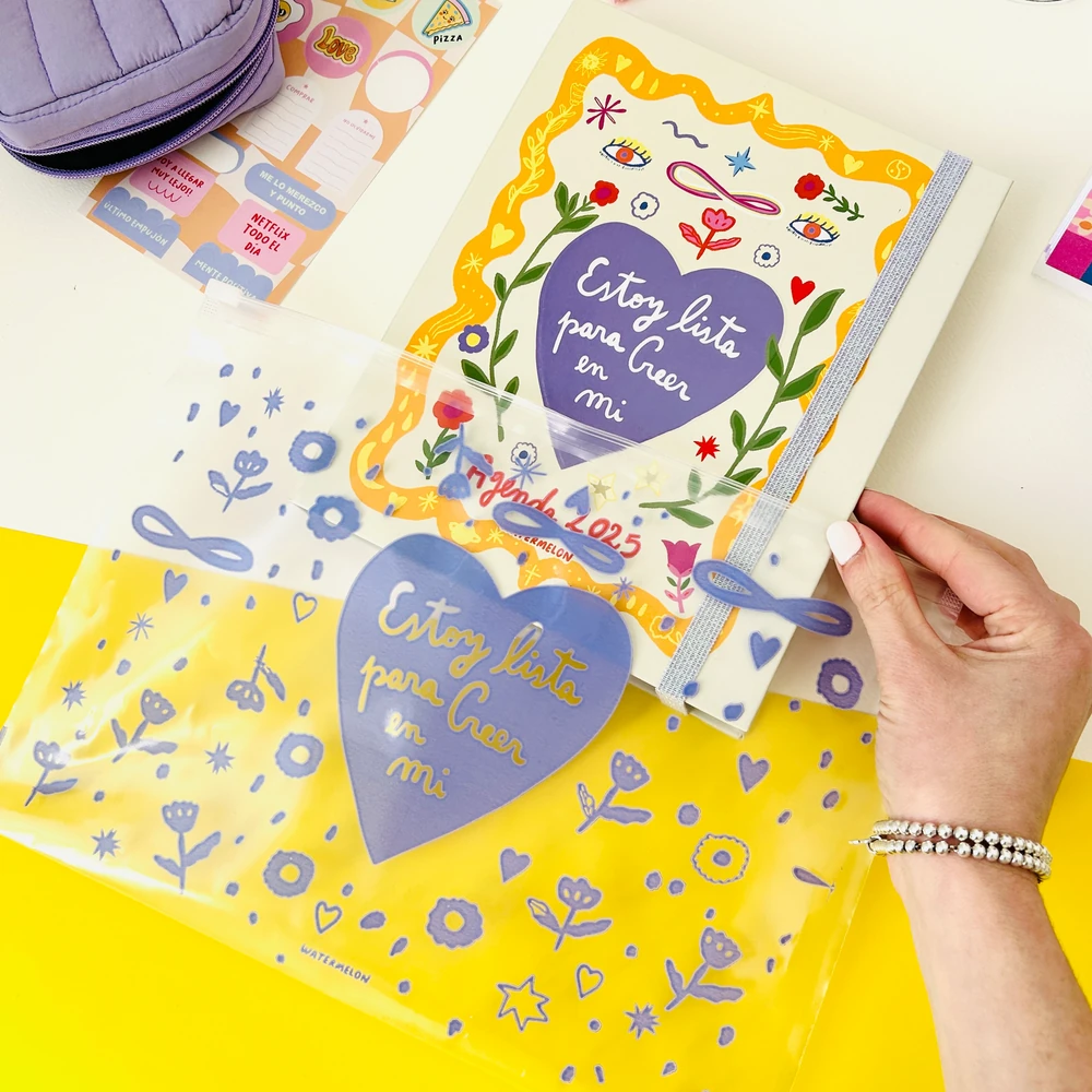 Porta Agenda Zipper Chico - Creer En mi