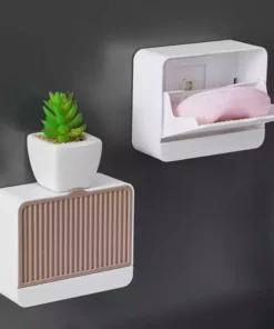 Jabonera De Pared con Tapa
