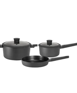 Alternative view of Bateria de Cocina 5 Pzs Daily Negra - Hudson