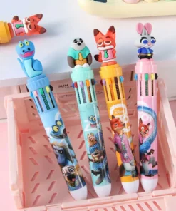 Lapicera Zootopia de 10 colores