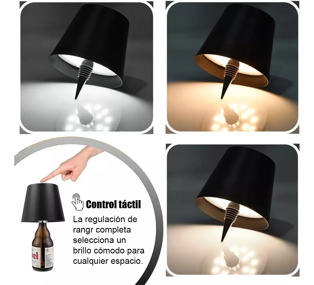 Lampara Touch Adorno Botella - Imagen 5