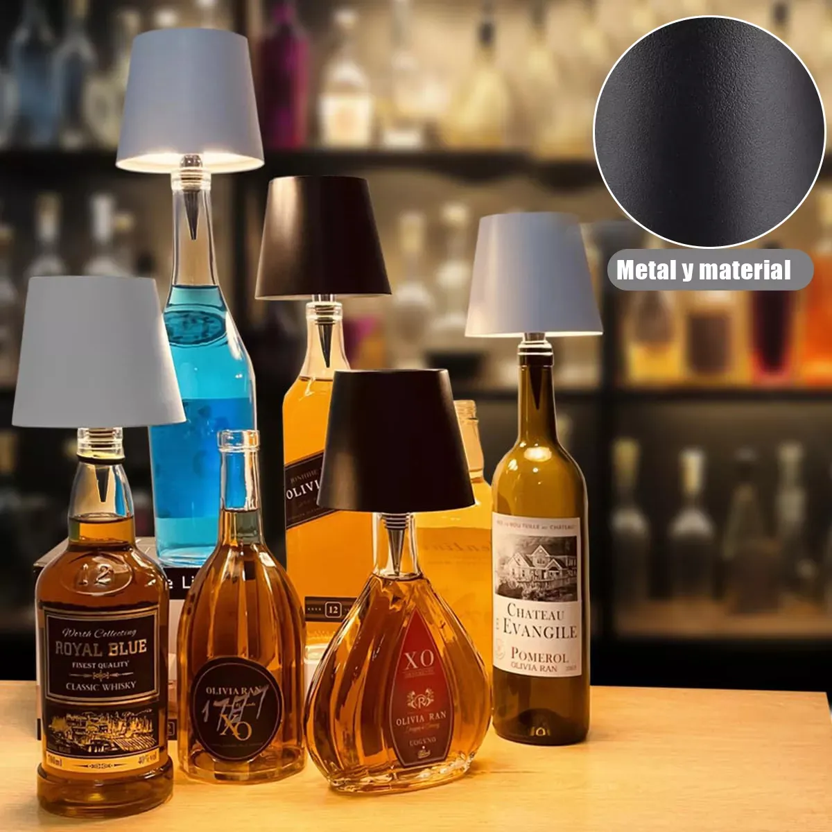 Lampara Touch Adorno Botella - Imagen 4