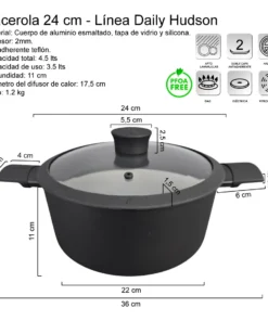 Alternative view of Cacerola 24C - Daily Negro - Hudson