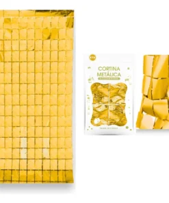 Cortina Cuadrada Metalizada