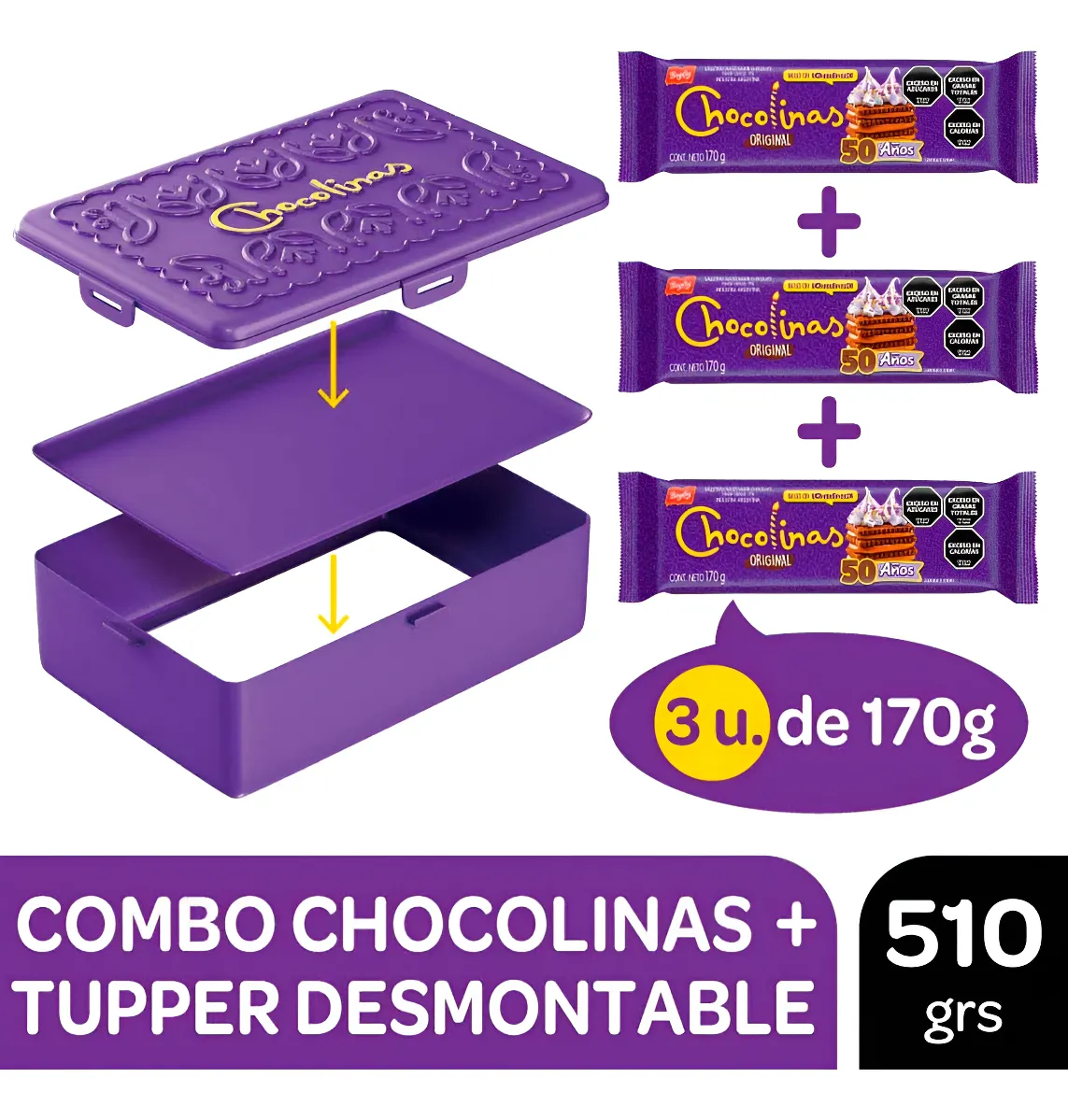 Molde para CHOCOTORTA+3 paquetes de chocolinas grandes de REGALO - Imagen 5