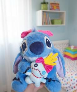 Peluche Stitch Minnie con Scrump 22cm