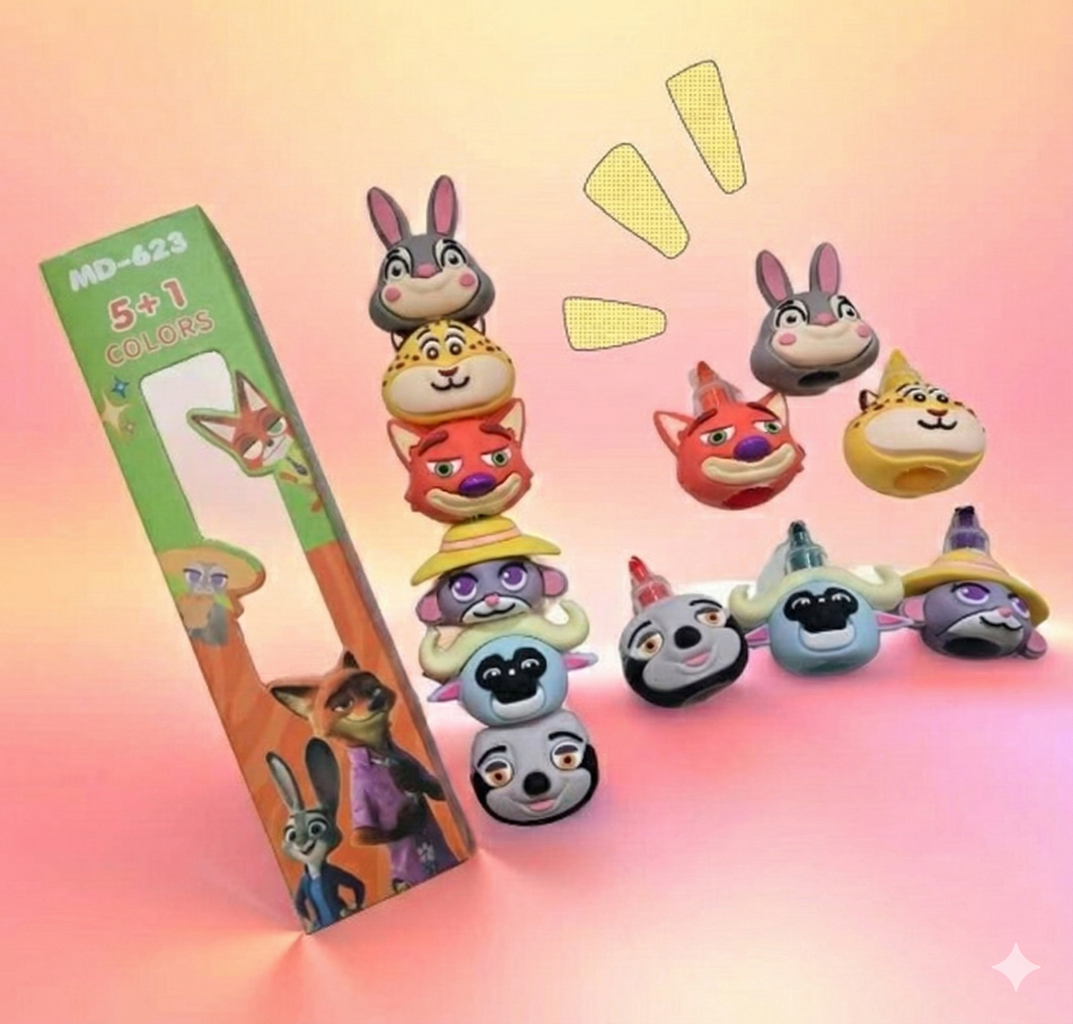 Resaltador Largo Apilable - Zootopia - Imagen 2