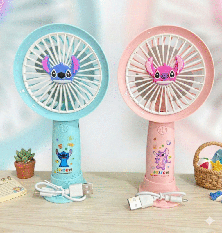 Ventilador de Mano Grande – Stitch