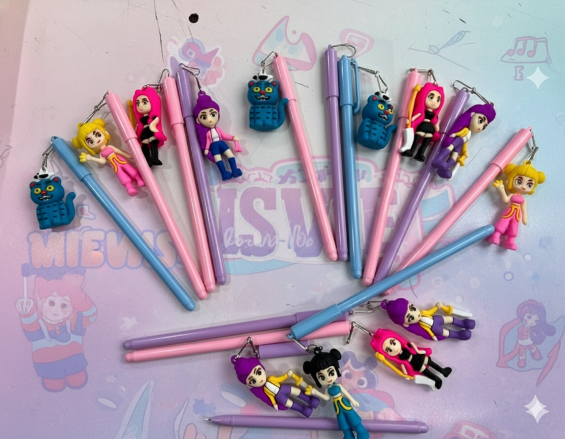 Lapicera + Dije - Guerreas K-Pop