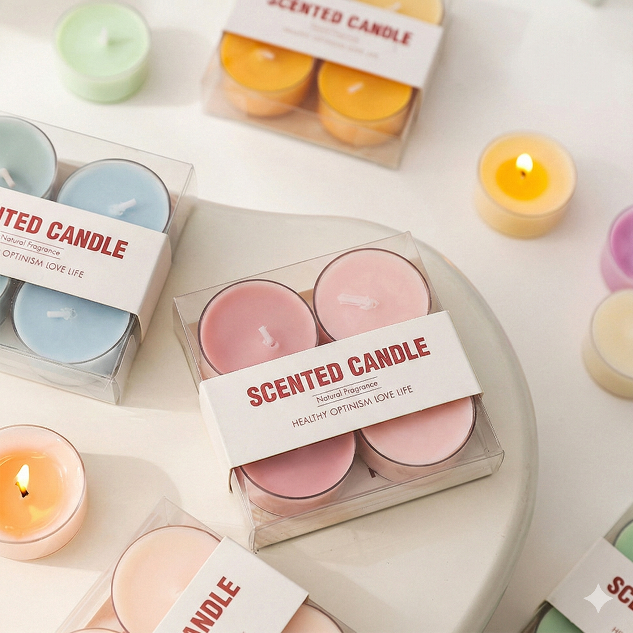 Velas Perfumadas Redondas x4