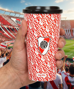 Vaso con tapa - River Plate