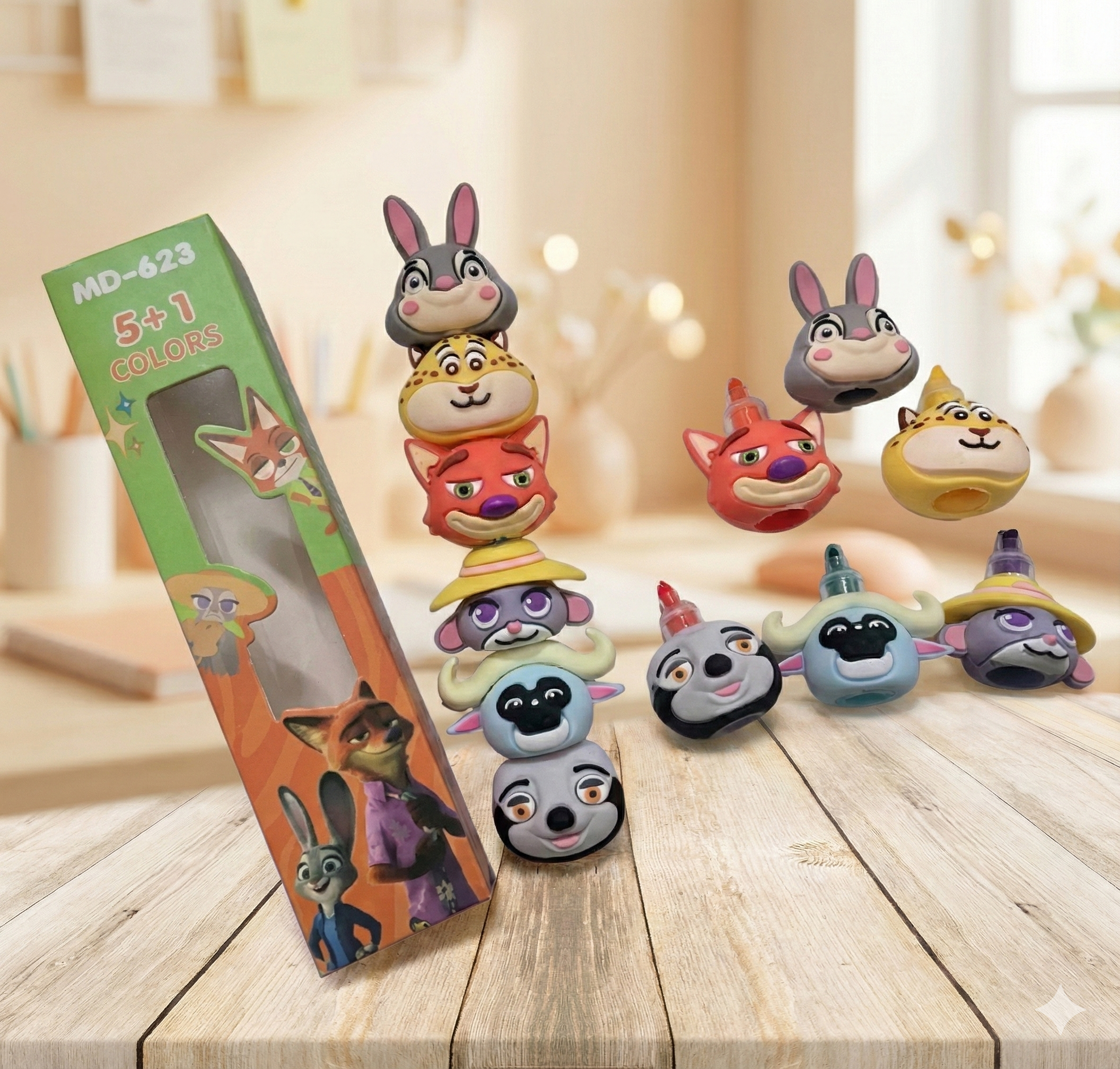 Resaltador Largo Apilable - Zootopia