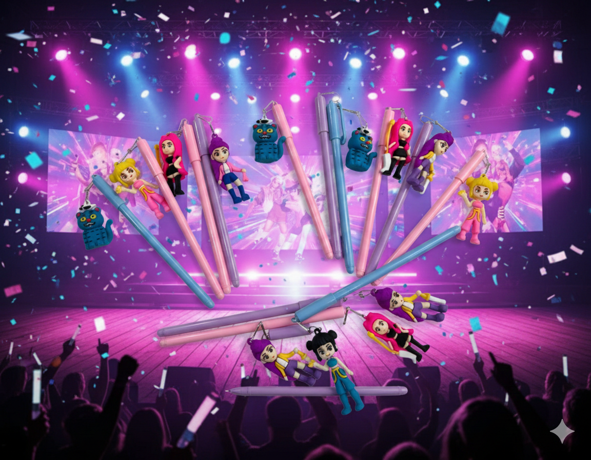 Lapicera + Dije - Guerreas K-Pop - Imagen 2